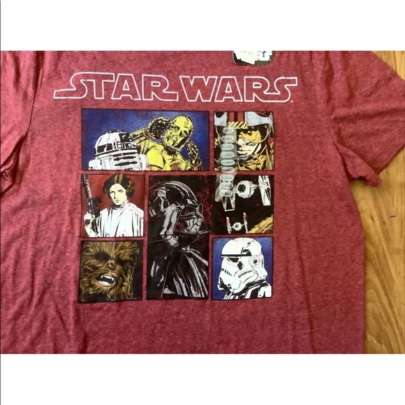 Star Wars Maroon T-shirt size XL NWT New